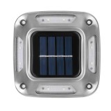 Set 4 Lampi Solare, 8 LED-uri, IP65, din ABS+PC, 6-12 h, Baterie 1.2 V 600 mAh, Montare pe Perete/Pamant, Lumina Alb Cald