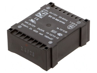 Transformator &amp;icirc;ncapsulat 4VA 115V 12V 166mA foto