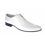 Pantofi eleganti barbati din piele naturala Enzo Class Alb