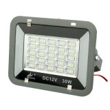 Proiector Auto Camping 75 LED SMD 30W, 12V cu Cleme Baterie, Ideal Pescuit, Urgenta, Iluminare Portabila