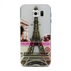 Husa Samsung Galaxy S6 - Diamond Embossing Eiffel Tower foto