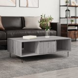 vidaXL Masă de cafea, gri sonoma, 104x60x35 cm, lemn compozit