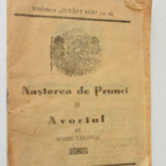 Brosura educativa interbelica - Nasterea de prunci si avortul 1938