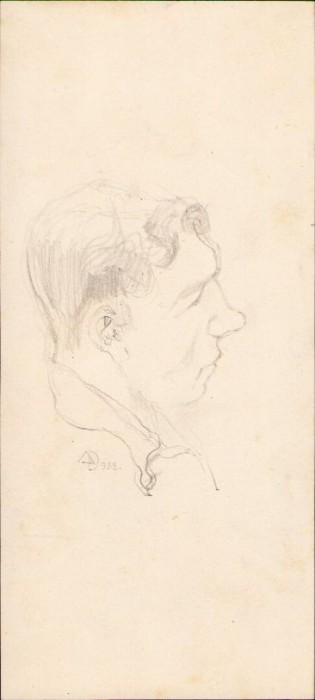 A1633 Schiță de Dimitrie &bdquo;Puiu&rdquo; Eitel, 1938, semnată
