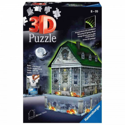 Puzzle 3D Led Casa Bantuita, 216 Piese foto