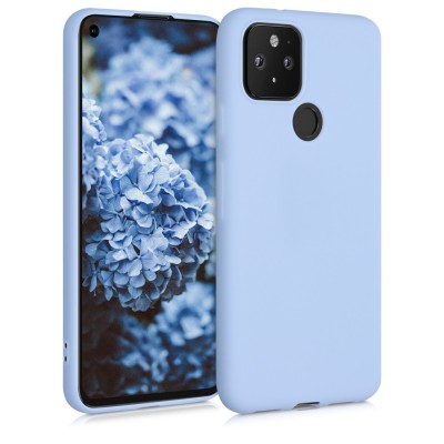 Husa pentru Google Pixel 5, Silicon, Albastru, 51722.58 foto