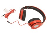 Căști Over-Ear cu Microfon Jack 3.5mm Negru-Roșu