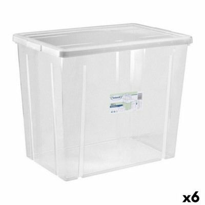 Cutie de depozitare cu capac Tontarelli Linea box 59 x 39 x 48 cm (6 Unități) foto