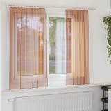 Gossi perdele voile cu bucle 2 buc terracota 140x140 cm