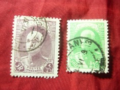 2Timbre Iran 1936- Rege Resa Pahlewi , stampilate