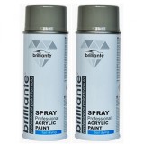 Cumpara ieftin Pachet 2 x Vopsea Spray Gri Piatra, Ral 7030, Brilliante, 400 ml