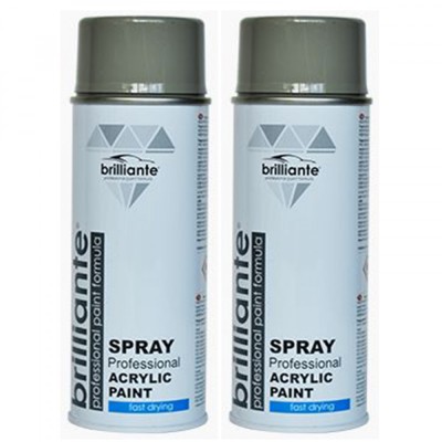 Pachet 2 x Vopsea Spray Gri Piatra, Ral 7030, Brilliante, 400 ml foto