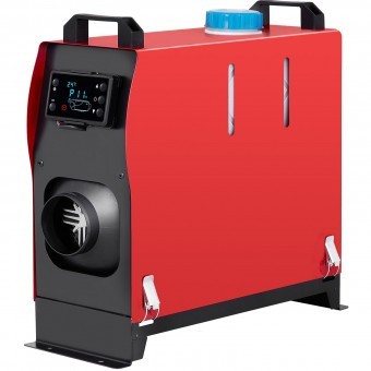 Incalzitor stationar, Sirocou diesel Vevor All-in-One, 5 kW, alimentare 12V DC, Telecomanda, consum 0.18-0.48 l/h, Rezervor 5 l foto