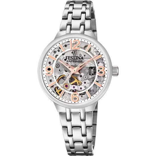 Ceas Dama, Festina, Automatic Skeleton F20614/1 - Marime universala