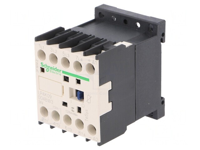 Contactor 4P NO 4x 24VDC 9A Șină DIN