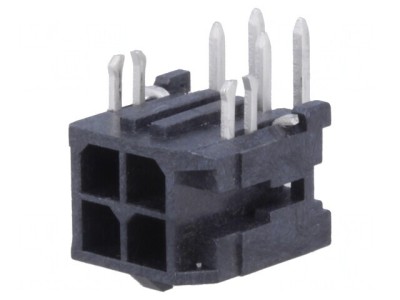 Soclu cablu-placă Micro-Fit 3.0 3mm 4 PIN THT aurit 5A foto