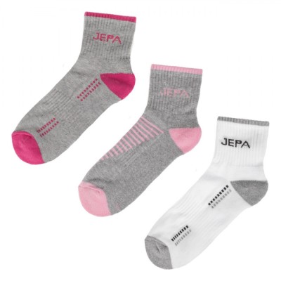 șosete Sport Femei, JEPA, Mid Cut, Multicolor, Set 3 Bucăți, Mărime 36-42 foto