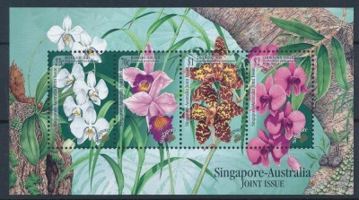 SINGAPORE 1998, Flora, bloc neuzat, MNH foto