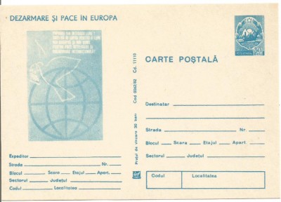 carte postala -DEZARMARE SI PACE foto