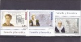 FEMEILE SI INVENTICA,SERIE COMPLETA,2013,Lp.1978,MNH,** ROMANIA., Istorie, Nestampilat