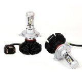 Set 2 Becuri auto LED H4, X3, 50W, 2 faze, filtre culoare, Universal