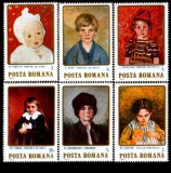 1984 - Figuri de copii in pictura, serie neuzata