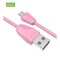 Cablu USB la micro USB Golf Diamond Sync Cablu roz 1m 2A GC-27m