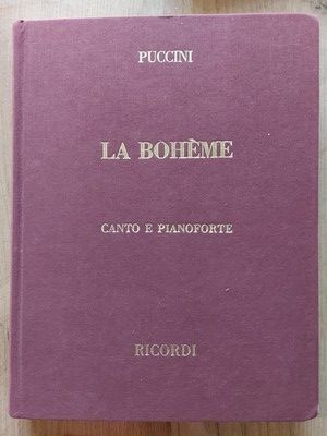 Giacomo Puccini La Boheme Canto e pianoforte