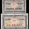 Franța, lot 50 centime și 1 franc 1926_Camera Comert Troyes_UNC _Serii poze