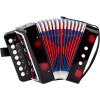 Acordeon Pentru Copii, Flippy, Acordeon Jucarie pentru Educatie Timpurie, 7 butoane 2 bass, Acordeon Instrument Muzical pentru Copii, 18 x 17 x 10 cm,