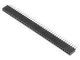 Soclu pini mamă 40 pini THT 1,27mm, CONNFLY