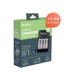 Incarcator Ni-MH AA /AAA /9V Uniross UCU009A + 4x AA 2100mAh