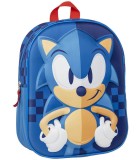 Rucsac Copii 3D Sonic Cerda, 32x26x10cm, Poliester/EVA, Baieti Peste 3 Ani