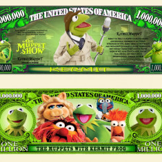 !!! SUA = FANTASY NOTE (TJ6) = KERMIT BROSCOIUL - 2022 - UNC / SERIA MUPPET SHOW