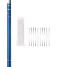 Creion De Coafură Albastru Pentru Conturarea Părului + Lamă Pentru Ascuțire