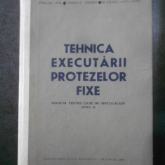 Rindasu Ion, Ionescu Andrei - Tehnica executarii protezelor fixe (1969)