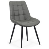 Scaun living si bucatarie BUC 206P, piele ecologica, picioare metalice, 120 kg