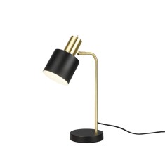 Veioza/Lampa de masa ADAM, negru/auriu, dulie E14 -TRIO
