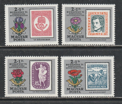 Ungaria 1970 - Expozitia Filatelica Budapesta 71 4v MNH foto