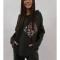BLUZA SPORT OVERSIZE CU GLUGA SI BUZUNARE DAHNA TALIE UNICA Kaki