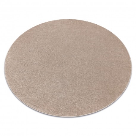 Covor SOFTY cerc culoare, solidă bej, cerc 200 cm