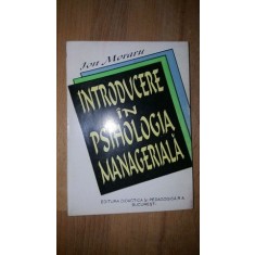 Introducere in psihologia manageriala- Ion Moraru