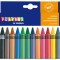 Set 12 creioane colorate cerate groase cu diametrul de 11 mm