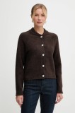 Morgan cardigan culoarea maro, MPACK