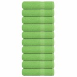 VidaXL Prosoape de m&acirc;nă 10 buc Verde măr 50x100cm 360 g/m&sup2; 100% bumbac