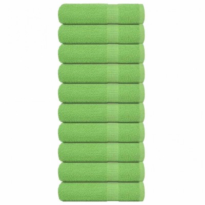 vidaXL Prosoape de m&amp;acirc;nă 10 buc Verde măr 50x100cm 360 g/m&amp;sup2; 100% bumbac 137024 foto