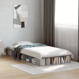 VidaXL Cadru de pat, gri sonoma, 90x200 cm, lemn prelucrat 3280522