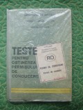 TESTE PT. OBTINEREA PERMISULUI DE CONDUCERE - 1991