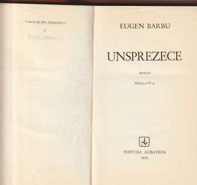 EUGEN BARBU - UNSPREZECE ( RELEGATA ) foto