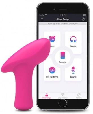 Vibrator Lovense Ambi, Bluetooth Control, Free App, Silicon, Roz foto